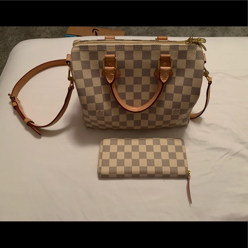 SOLD Louis Vuitton Speedy 25 Damier Azur Canvas